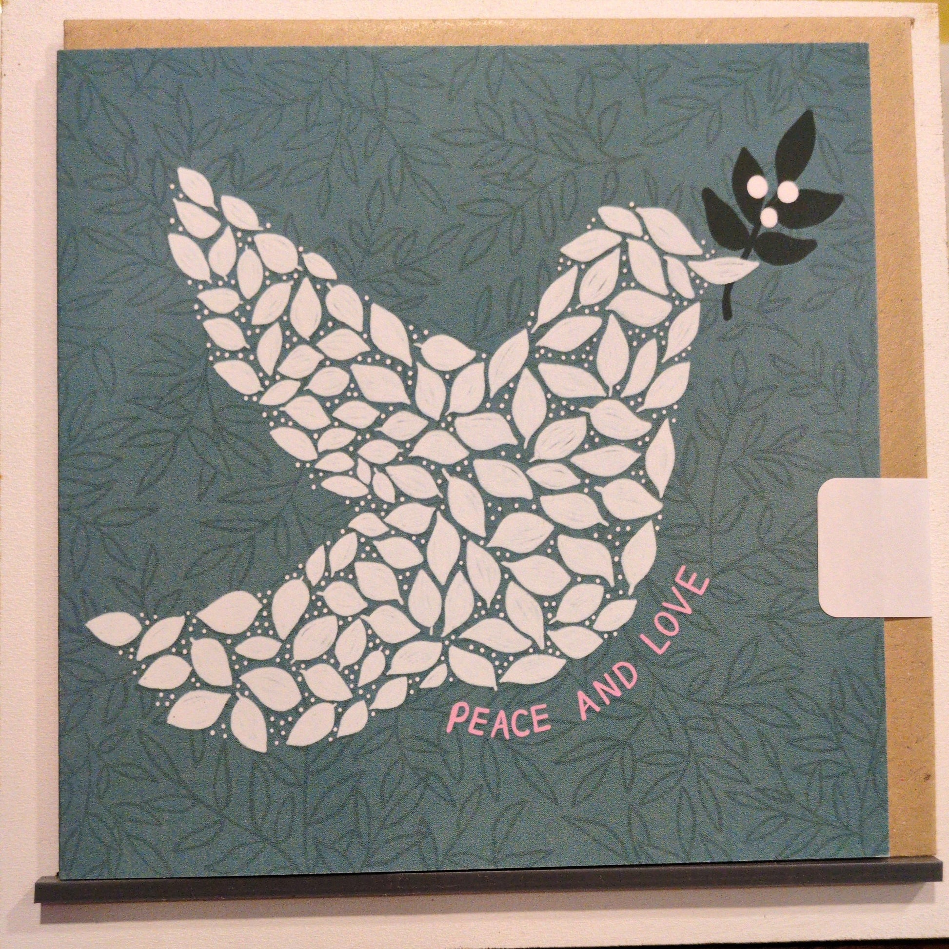 Peace and Love Christmas card