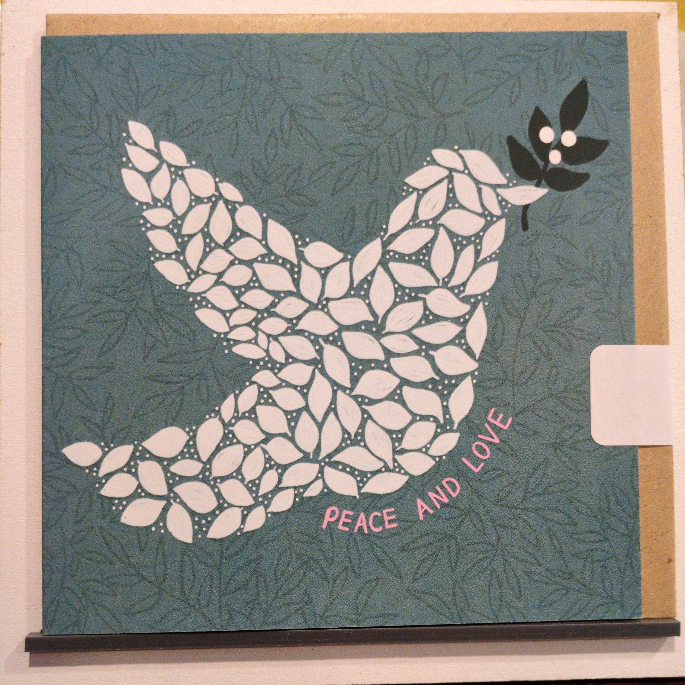 Peace and Love Christmas card