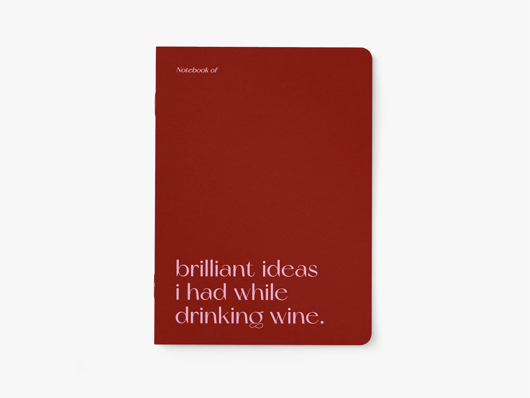 Brilliant Wine Ideas Notebook