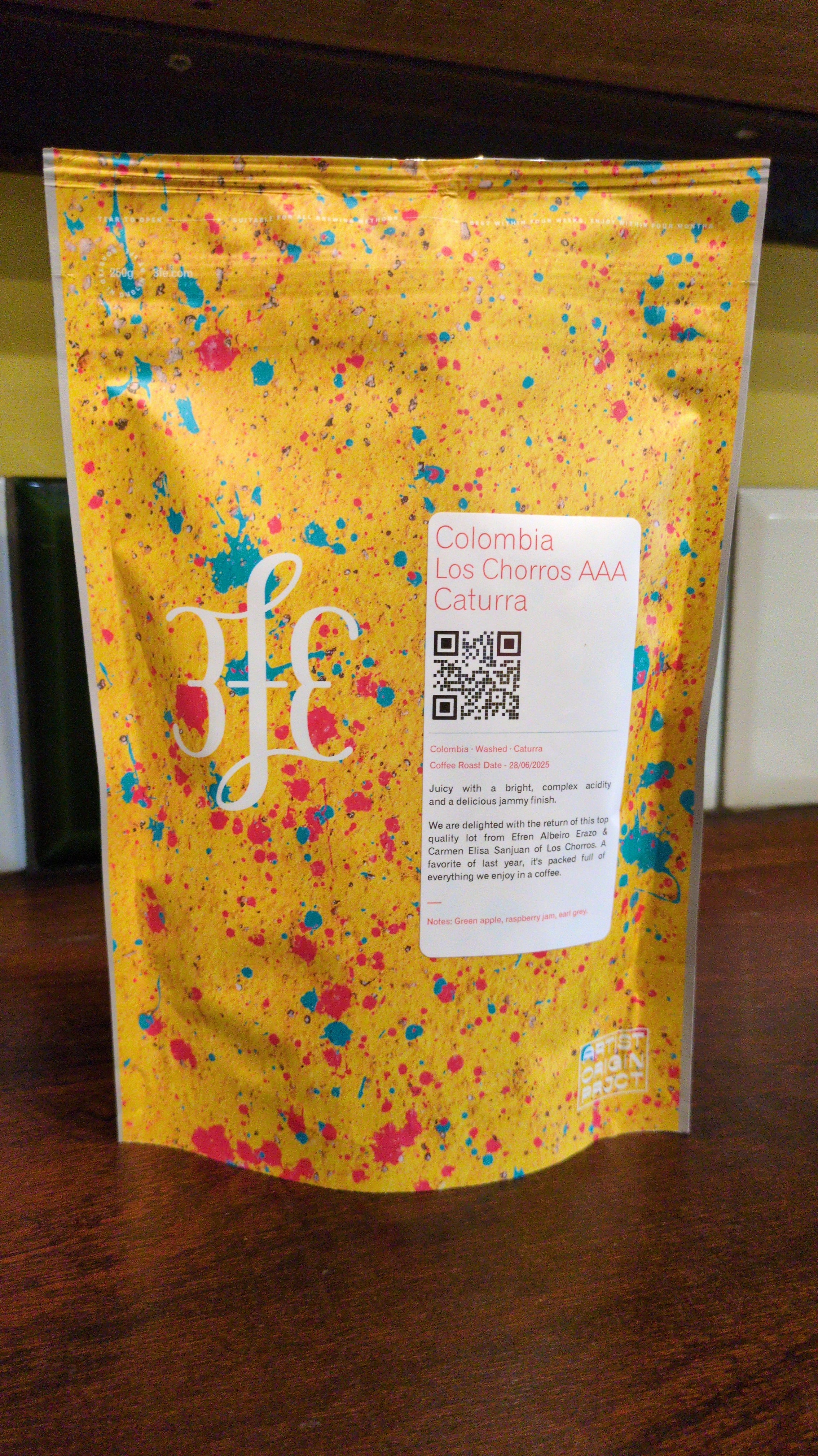 Los Chorros AAA Caturra | Colombia | 3FE