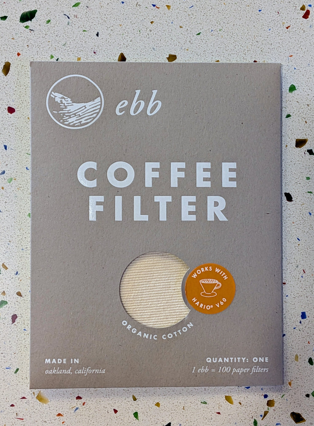 V60 Coffee Filter - Organic Cotton - Ebb