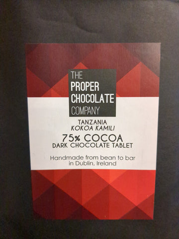 Proper Chocolate - 75% Cocoa Tanzania Dark Chocolate