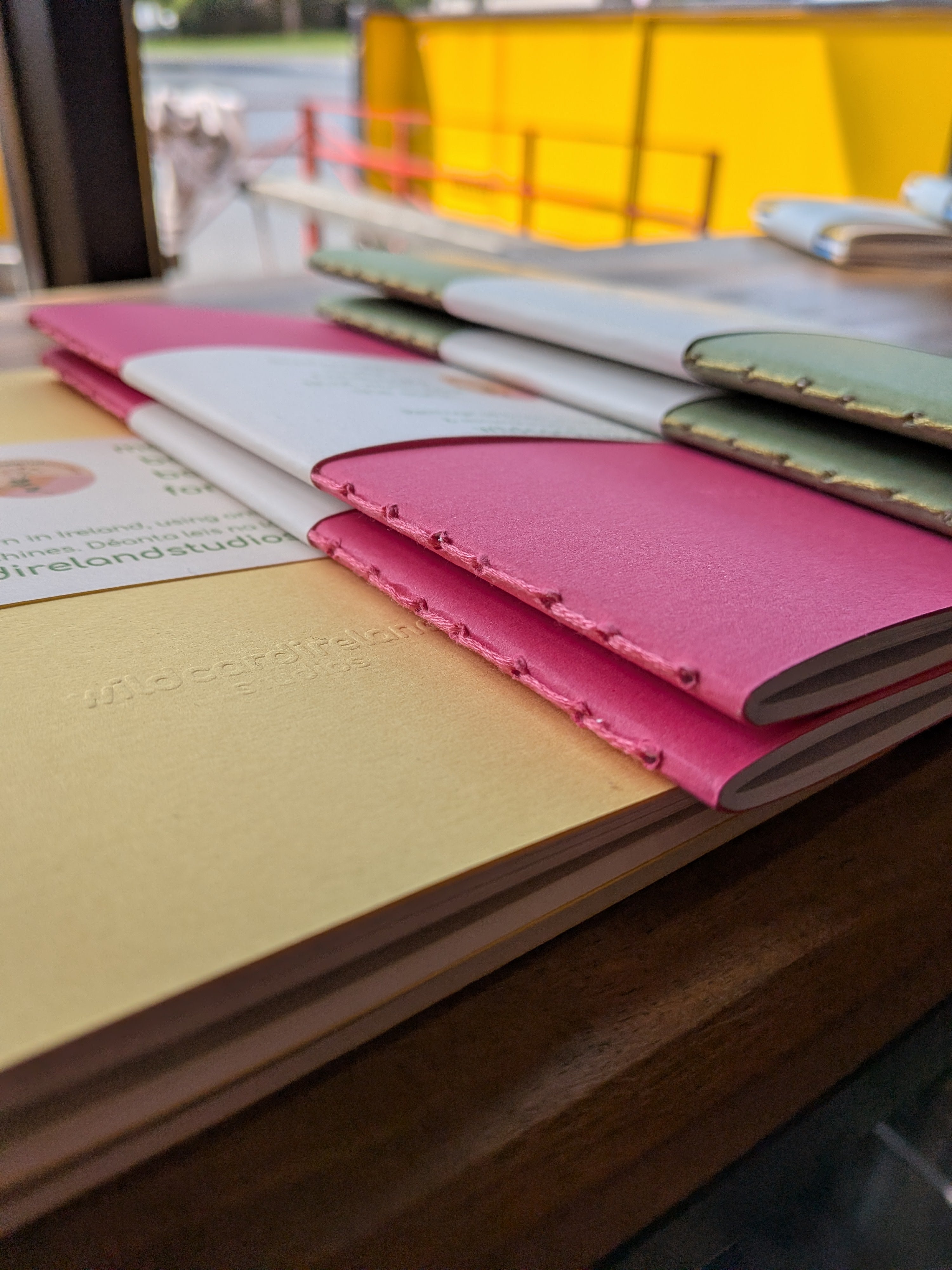 Recycled Italian Paper Notebook - Handmade by Wild Card Ireland Studios