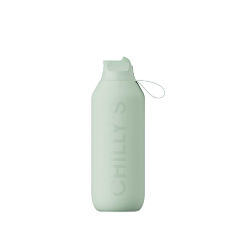 Chilly's Series 2 Insulated Flip Sports Bottle - Lichen Green