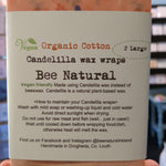 Vegan Candelilla "Beeswax" Wraps - 2 x Large