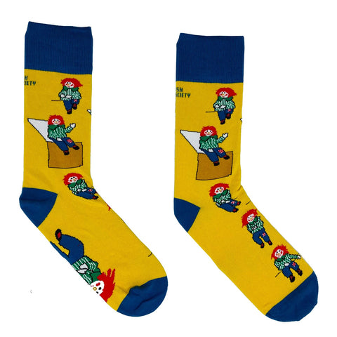 Bosco Socks - Yellow Mens size 8-12