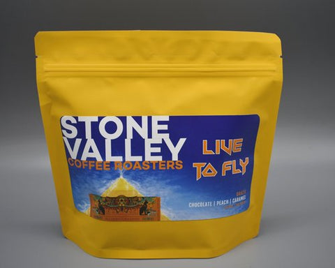 Stone Valley 250g Whole Beans - Live to Fly - Brazil
