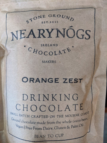 Orange Zest Drinking Chocolate - NearyNogs - 180G Bag