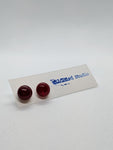 Jelly Bean Studs -Deep Red