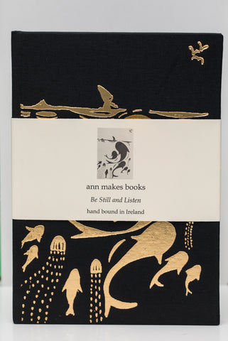Be Still and Listen (Black) - A5 Hand Bound Journal