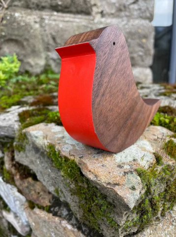 Wooden Robin - Red