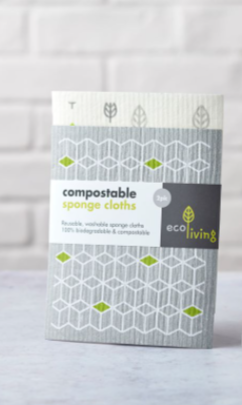 2 Pack Compostable Sponge Cleaning Cloths