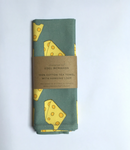 'Cheese' Print Tea Towel