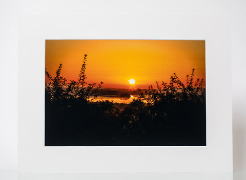 Sunset at Ross Lake - Mounted Print