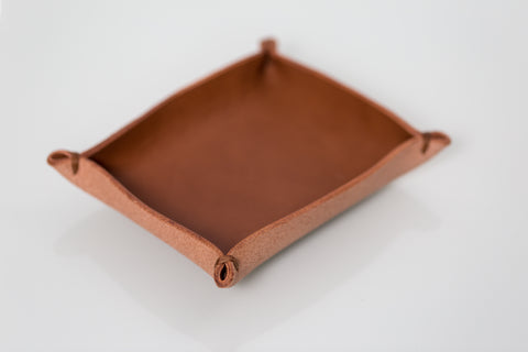 Leather Valet Tray - Small