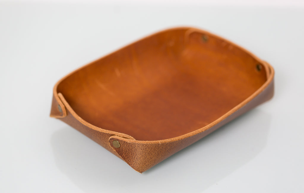Leather Valet Tray - Large