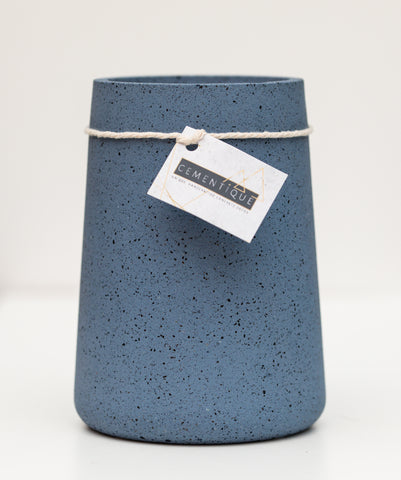 Jesomite Vase - blue with black flecks