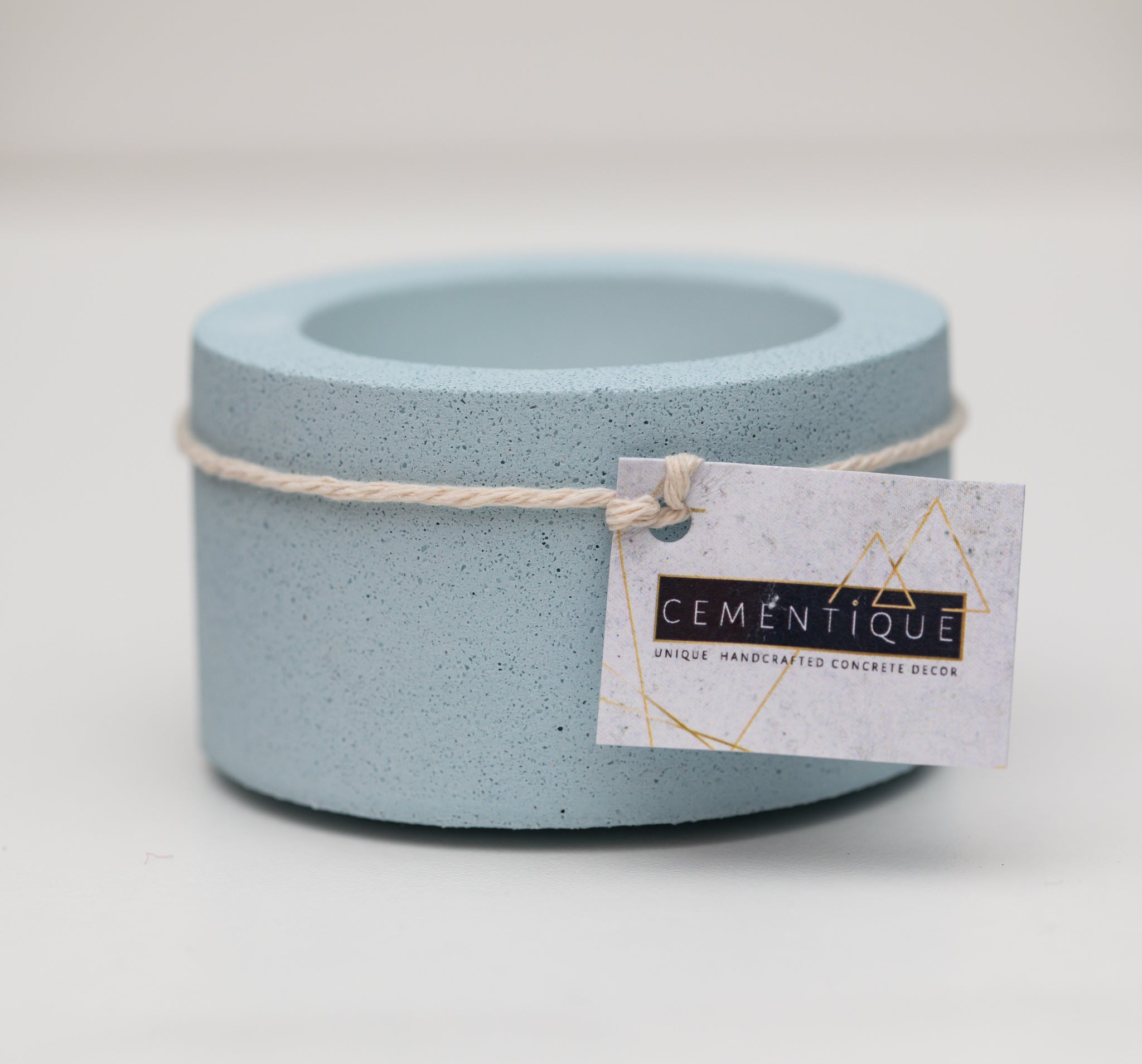 Tealight Holder _ blush blue