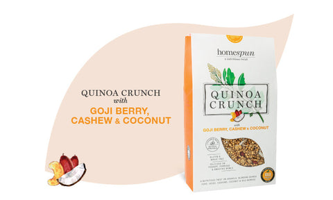 Quinoa Crunch with Goji Berry, Cashew & Coconut