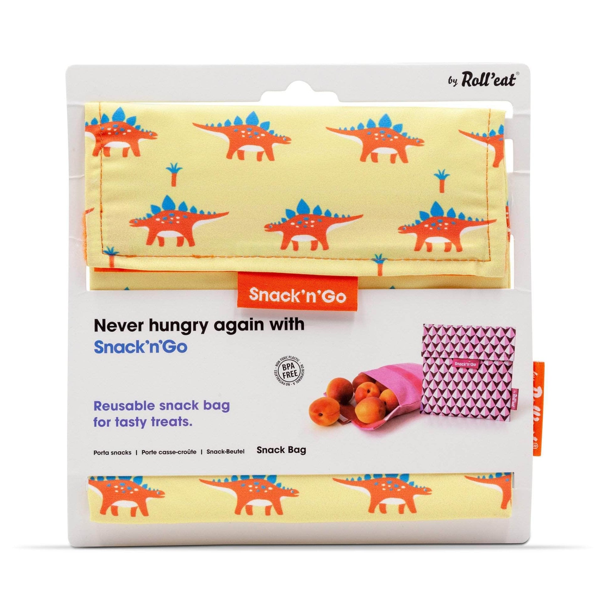Snack n’ Go Animal Print Sandwich Bag - Dinosaur